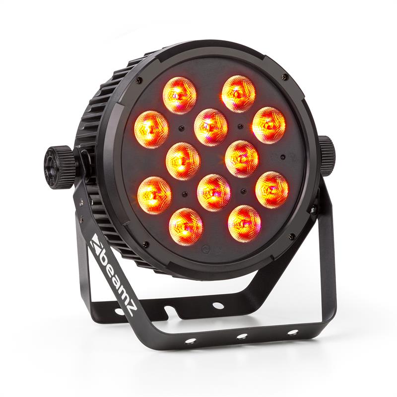 BT310 FlatPAR 12x 8W 4-in-1-LEDs RGBAW-UV DMX IR-Fernbedienung
