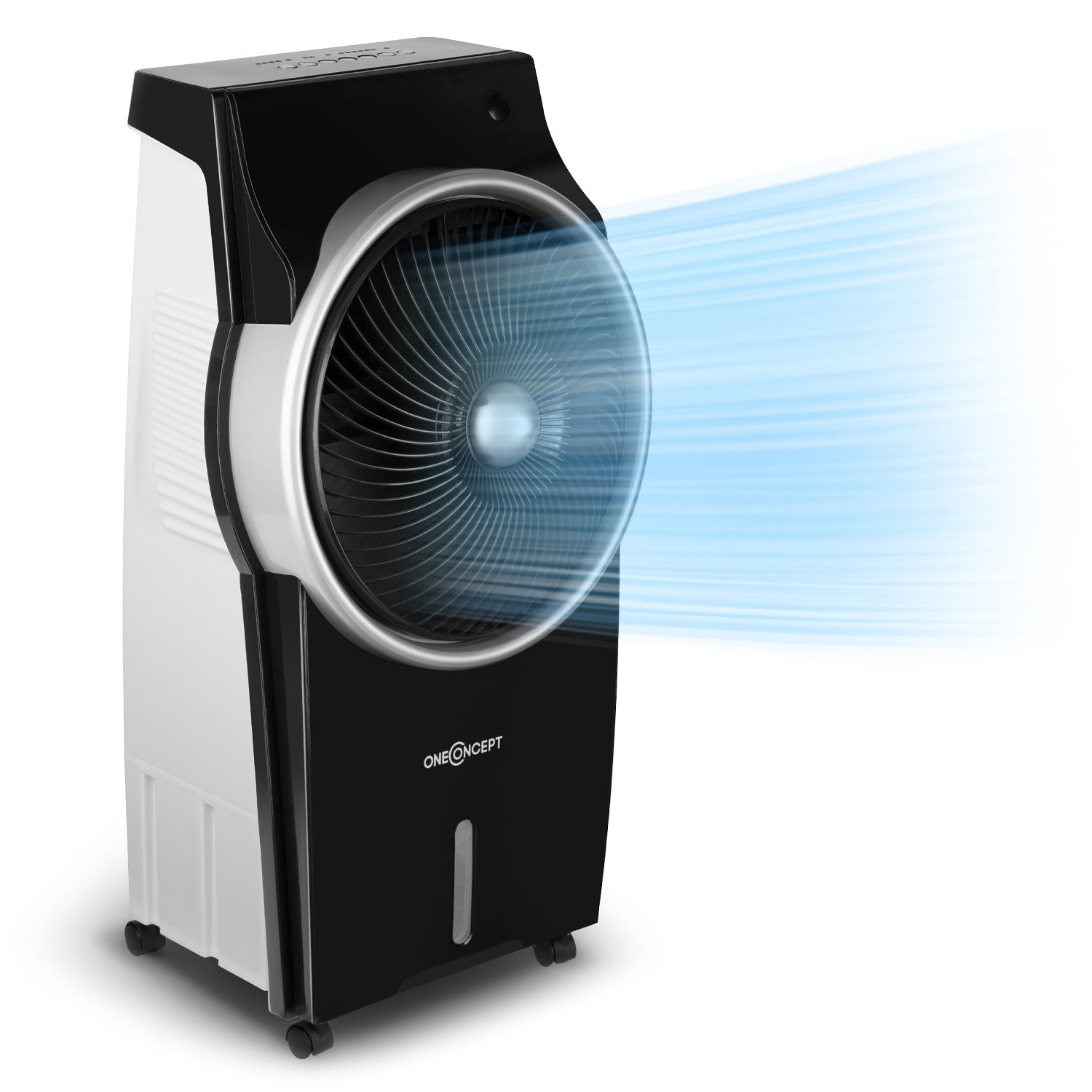 Kingcool 4-in-1 Luftkühler Ventilator Luftbefeuchter Luftreiniger 2340 m³/h | 95 W | 8 Liter | 3 Geschwindigkeiten | Ionisator | Oszillation | mobil |