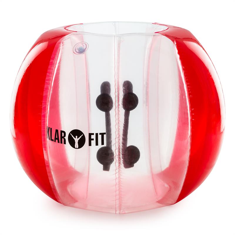 Levně KLARFIT BUBBALL AR, BUBBLE BALL, PRO DOSPĚLÉ, 120X150 CM, EN71P, PVC, ČERVENÁ