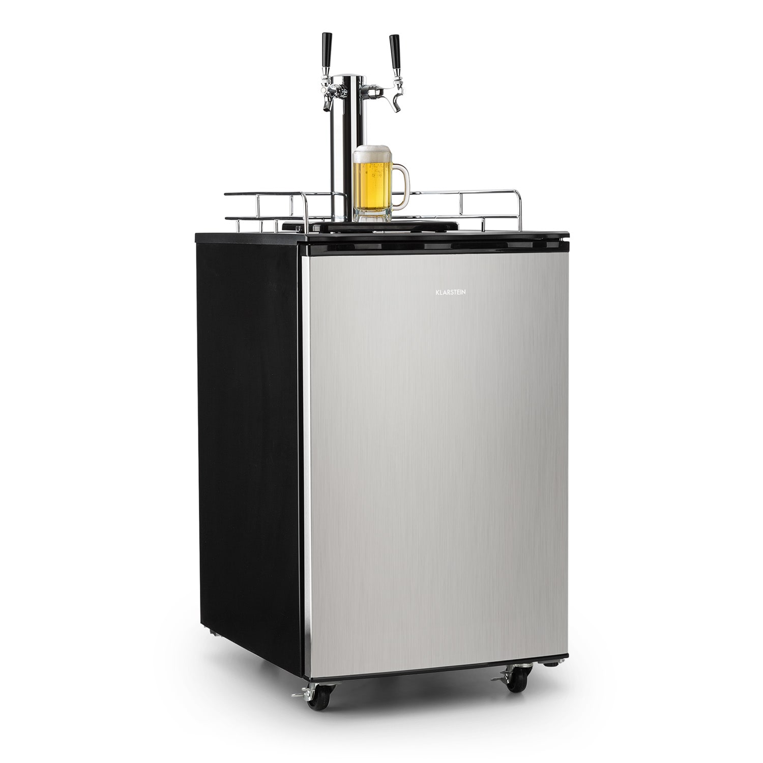 Klarstein Big Spender Double Beer Keg Fridge Refrigerator Complete Set CO2 Barrels up to 50l