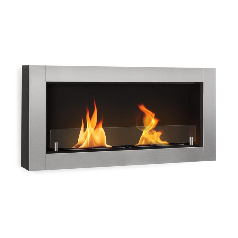 Blanco Klarstein Phantasma Manor Vidrio de seguridad Potencia de 3,4 kW Hasta 30 m/² Chimenea de etanol Carcasa acero Tiempo de combusti/ón 2 a 2,5 h Quemador de seguridad con aislante cer/ámico