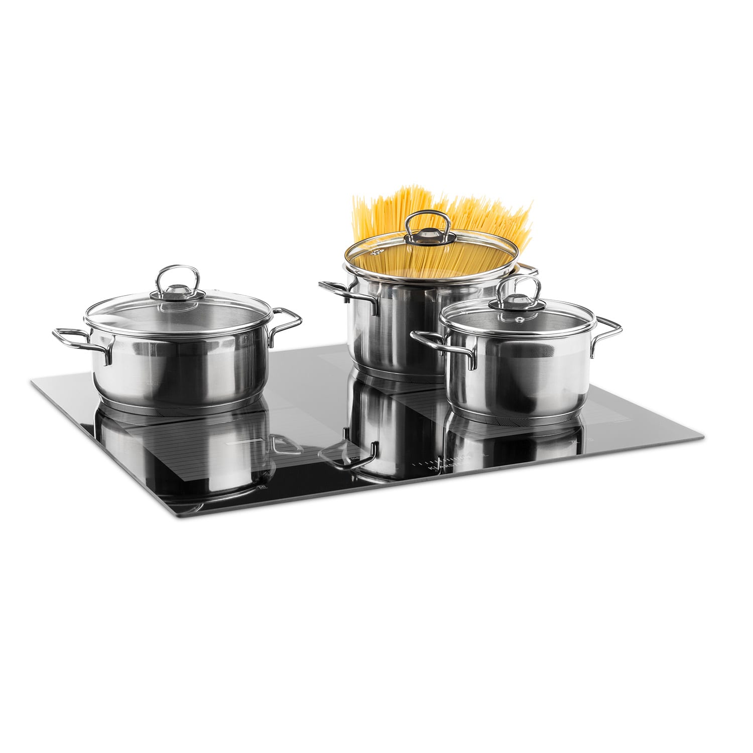 Virtuosa Flex 60 Induktions-Kochfeld 4 Zonen 1800 W Kochfeld: 60 x 52 cm Flexzonen Timer Glaskeramik