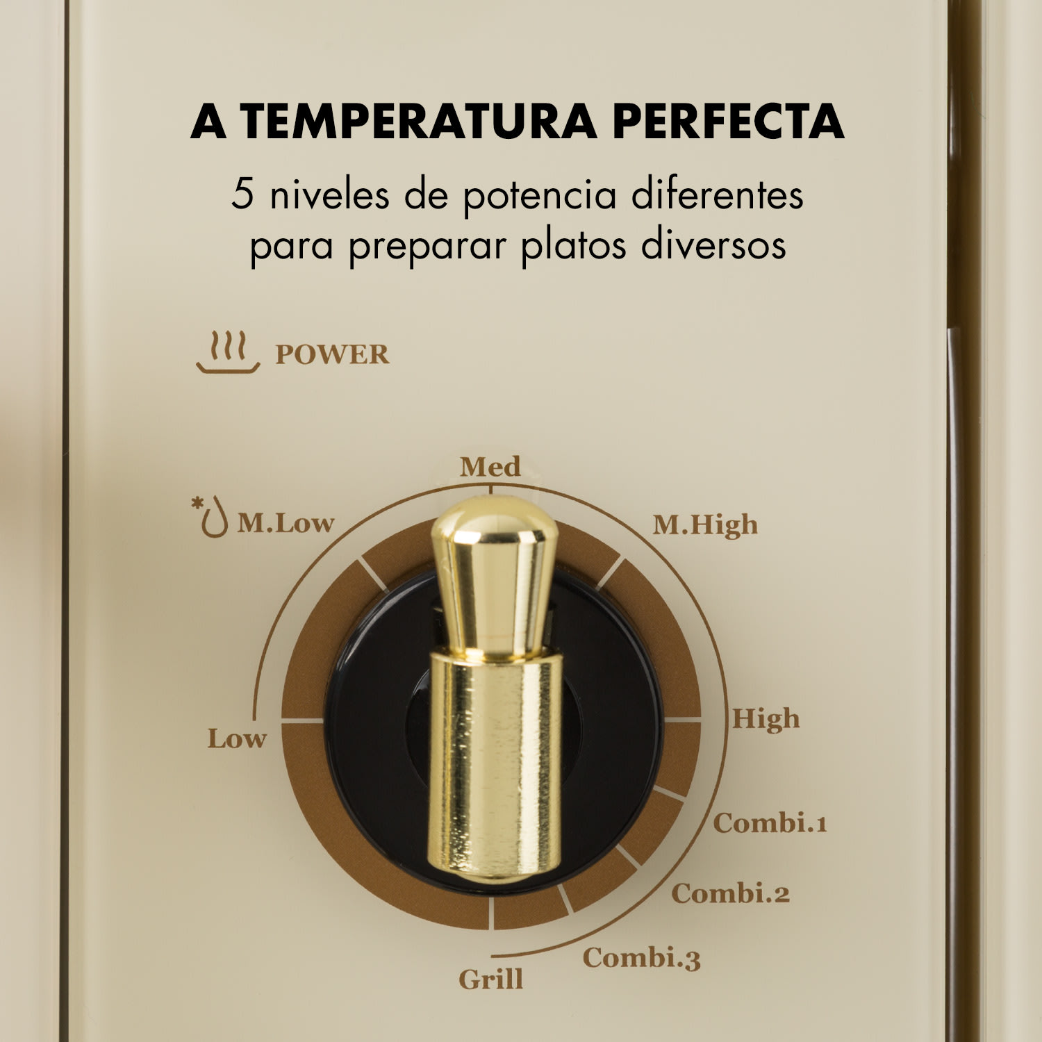 Klarstein Victoria 20 microondas para montaje, 20 litros, 800W, grill:1000W, marfil