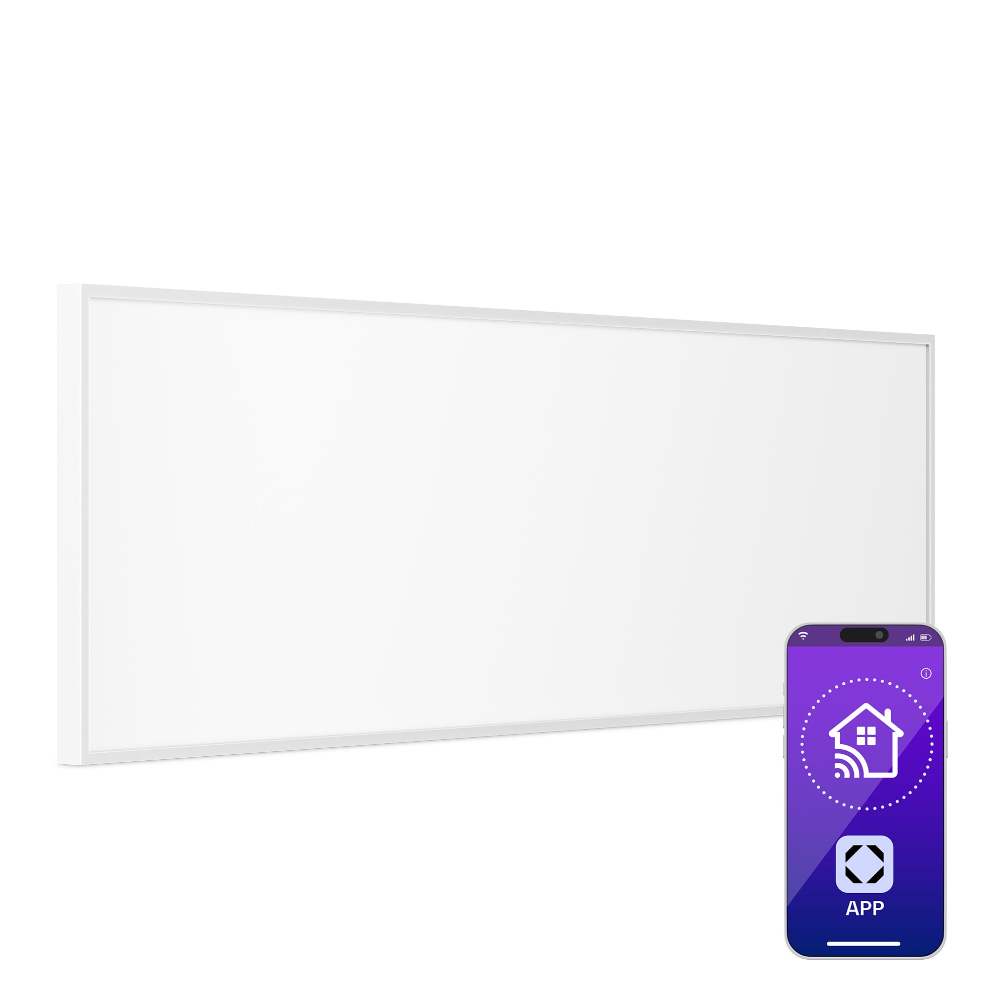 Levně Wonderwall 300 Smart, infračervený ohřívač, 30 x 100 cm, 300 W, časovač, IP24, bílý