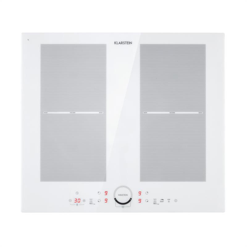 Klarstein Delicatessa 60 Induction Hob 4 Zones 7000W Timer White