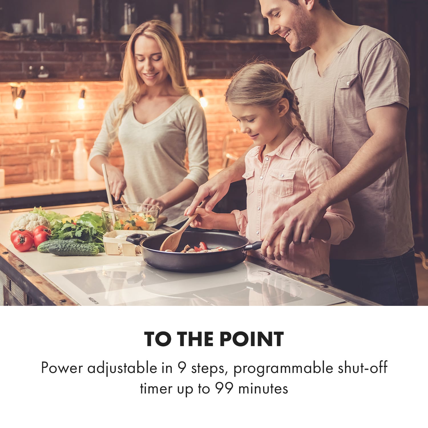 Klarstein Delicatessa 60 Induction Hob 4 Zones 7000W Timer White