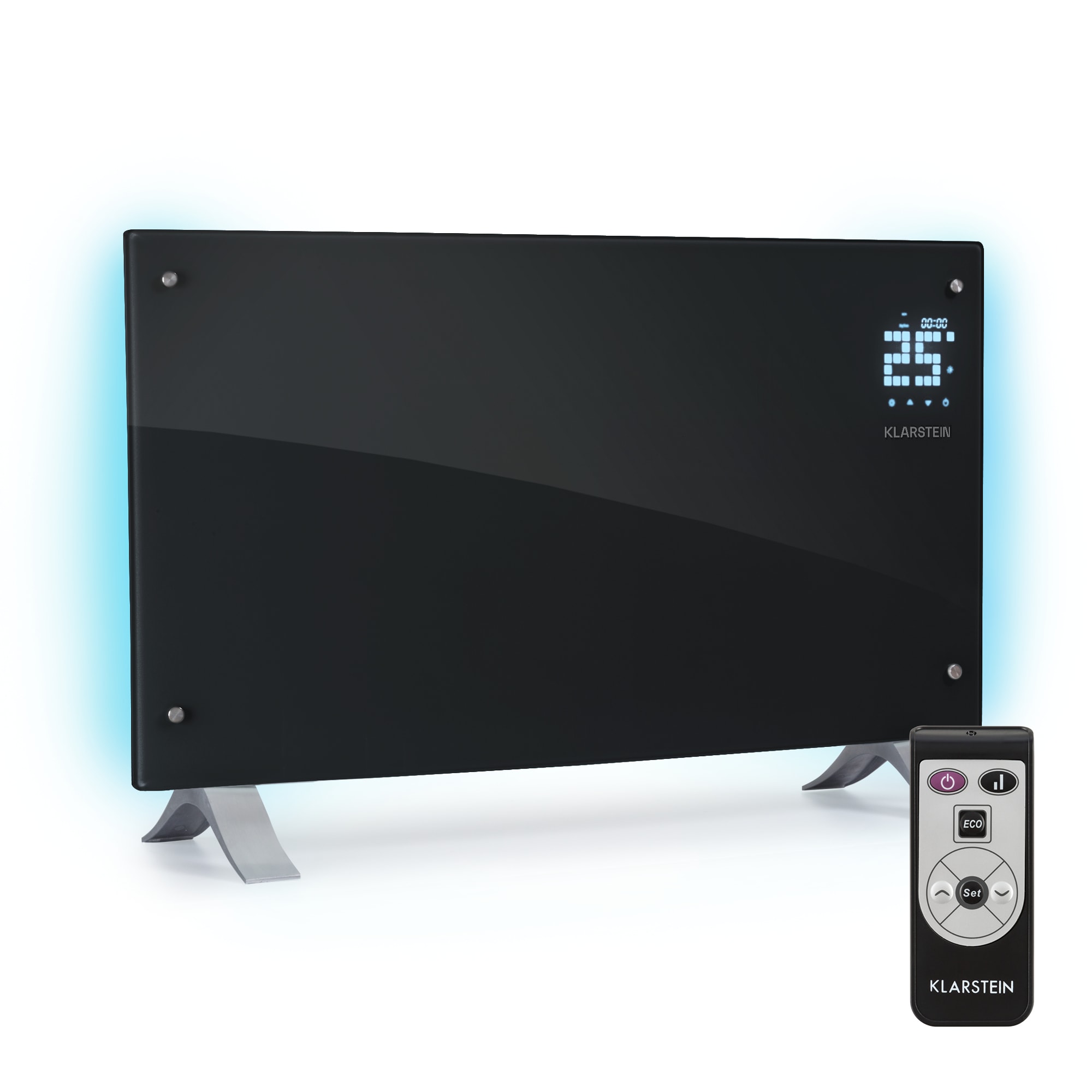 Klarstein Bornholm Curved Ambient încălzitor cu convecție 1000/2000 W negru