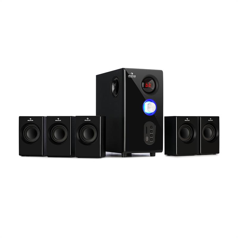 Concept 520 5.1 Lautsprechersystem 75 W RMS OneSide Subwoofer BT USB SD