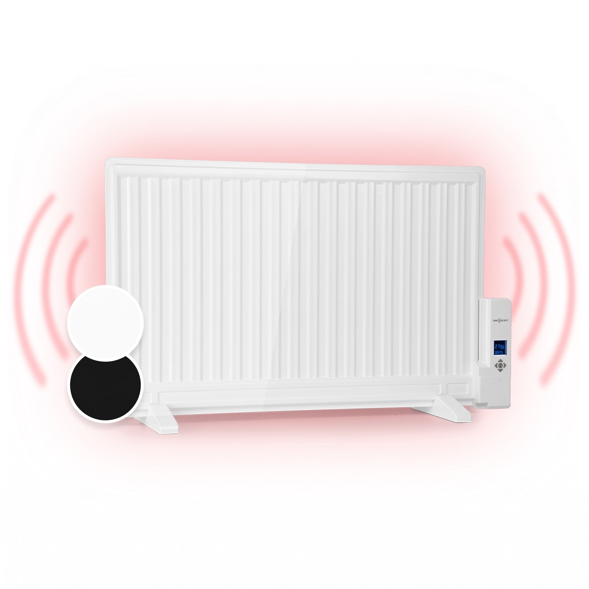Fotografie produktu: OneConcept Wallander, olejový radiátor, 800 W, termostat, olejové vyhřívání, plochý design, bílý