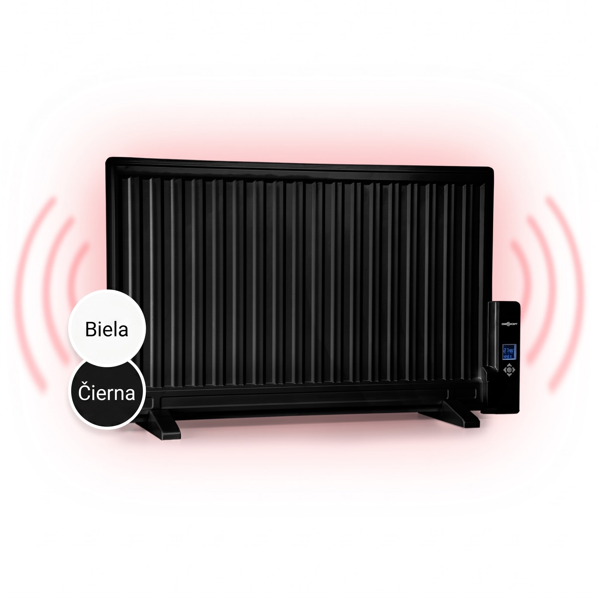 Fotografia produktu: OneConcept Wallander, olejový radiátor, 800 W, termostat, olejové vyhrievanie, ultra plochý dizajn, čierny