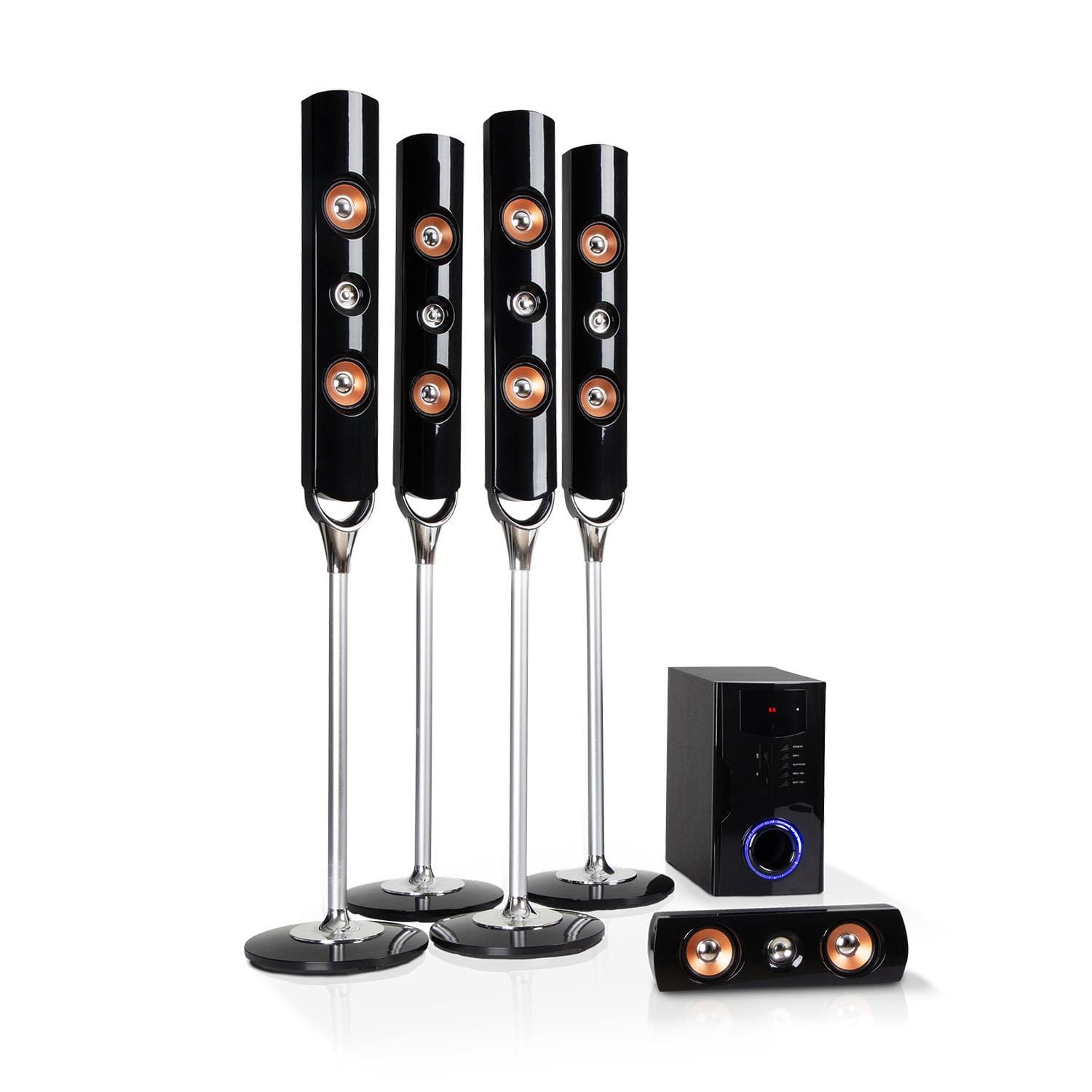 Auna Areal Nobility 5.1-Surround-System 120W RMS BT USB AUX Fernbedienung MG5-Areal Nobility