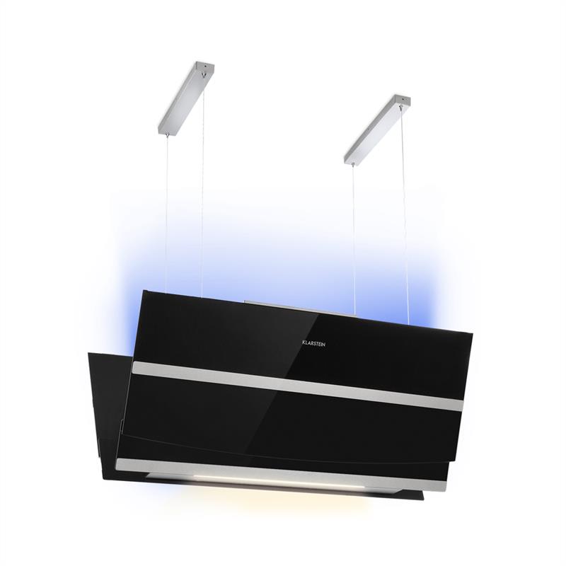 Klarstein Prism, digestor, 720 m³/h, LCD displej, časovač, RGB farby, čierny