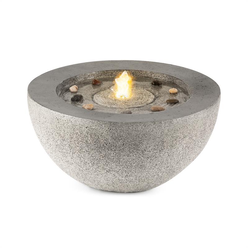Genesis Gartenbrunnen 7W LED-Beleuchtung Polyresin anthrazit