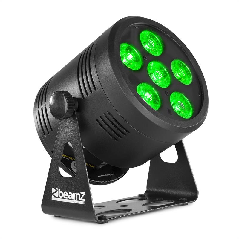 Professional BBP66 Uplight PAR LED-Strahler 6x 4in1 RGBW LEDs schwarz