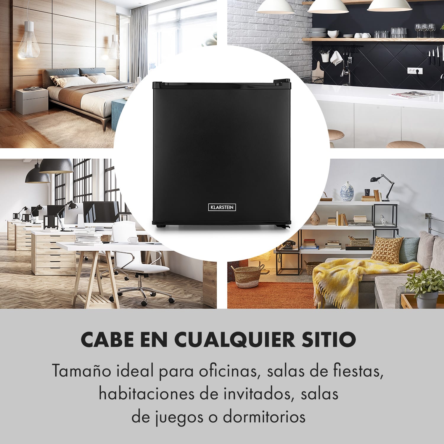 Klarstein Secret Cool Mininevera Minibar 13l 22dB 2 baldas