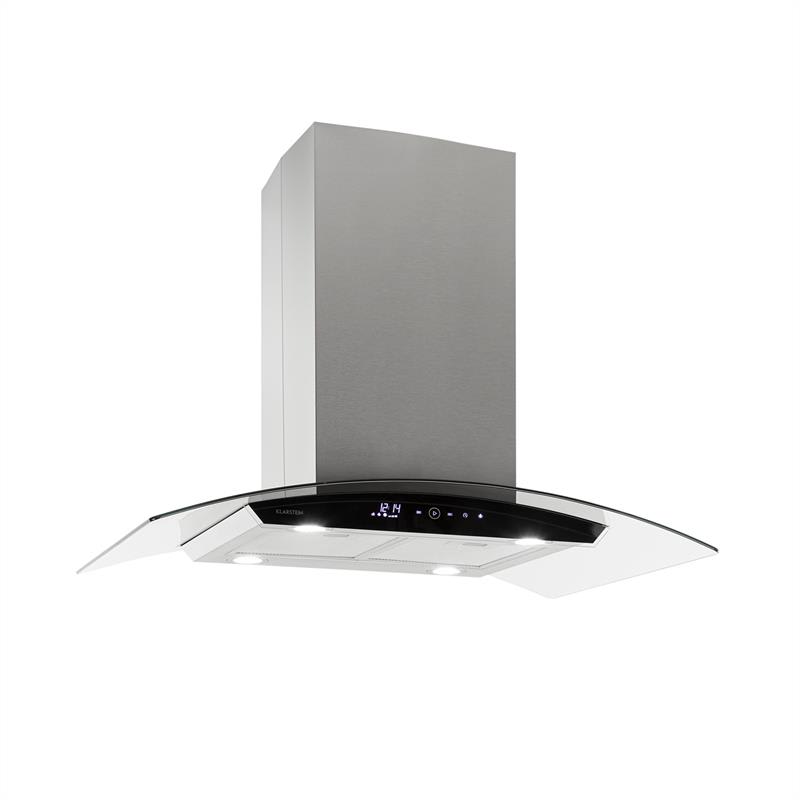 Colette Dunstabzugshaube 90cm 600m³/h EEK A Edelstahl silber