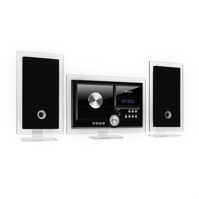 Stereo Sonic DAB+ Stereoanlage, DAB+, CD-Player, USB, BT, schwarz