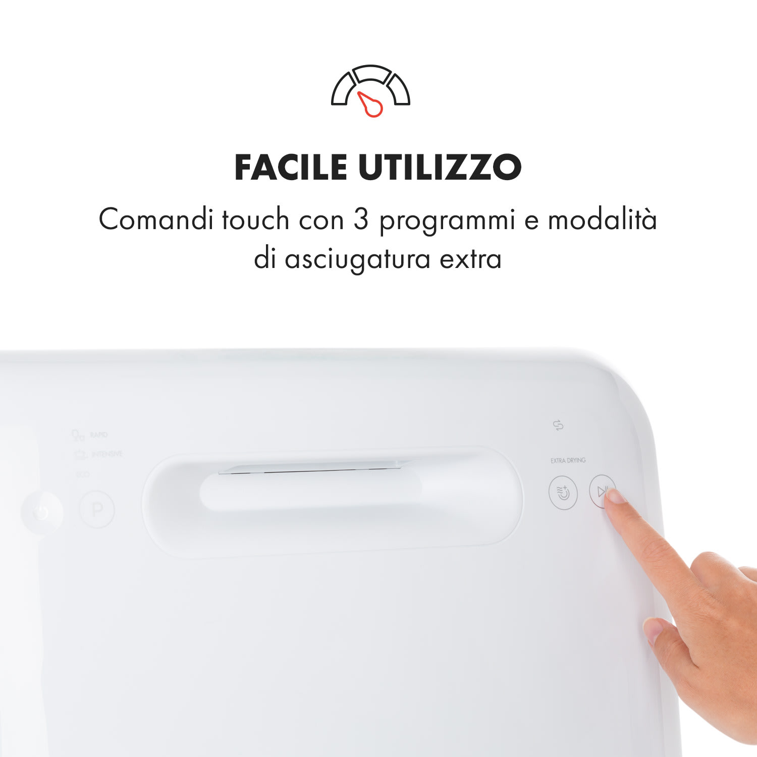 Klarstein Lavastoviglie Aquatica da tavolo senza installazione 2 coperti 860W
