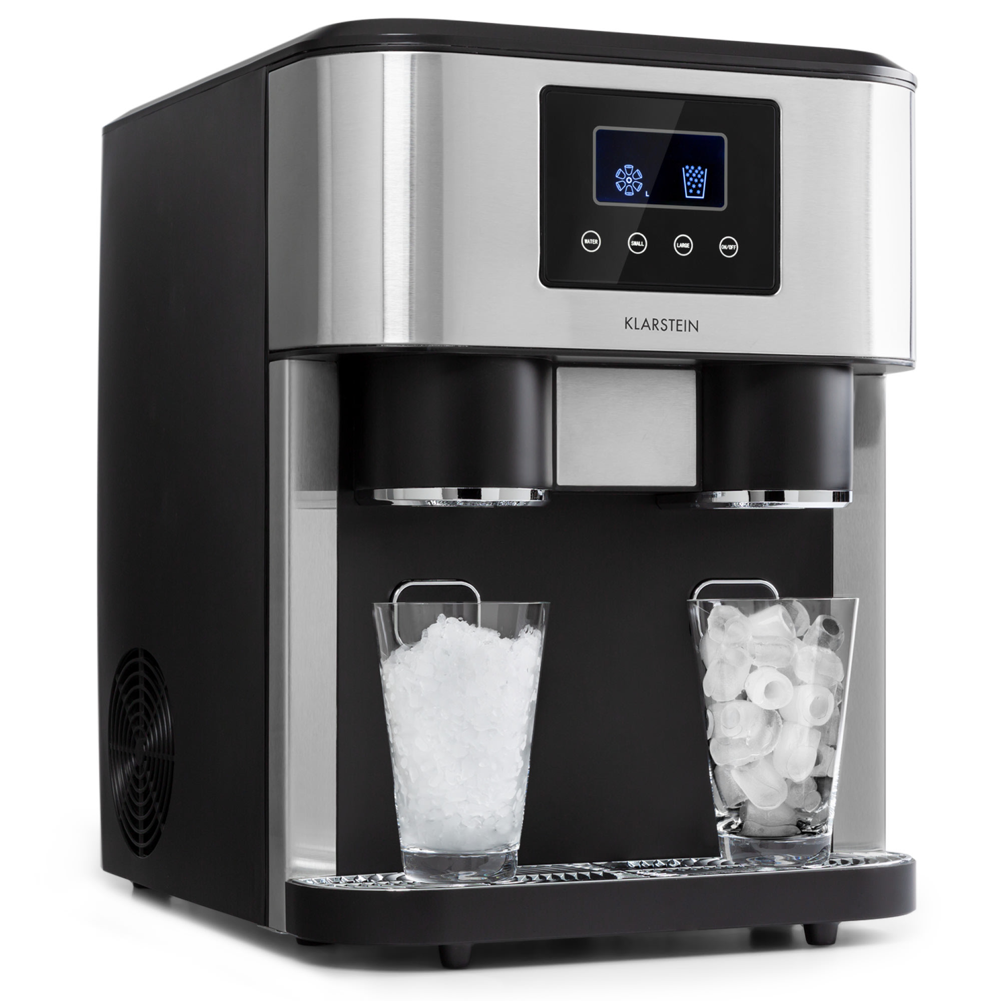 Klarstein Eiszeit Crush – Eiswürfelmaschine mit Crushed Ice