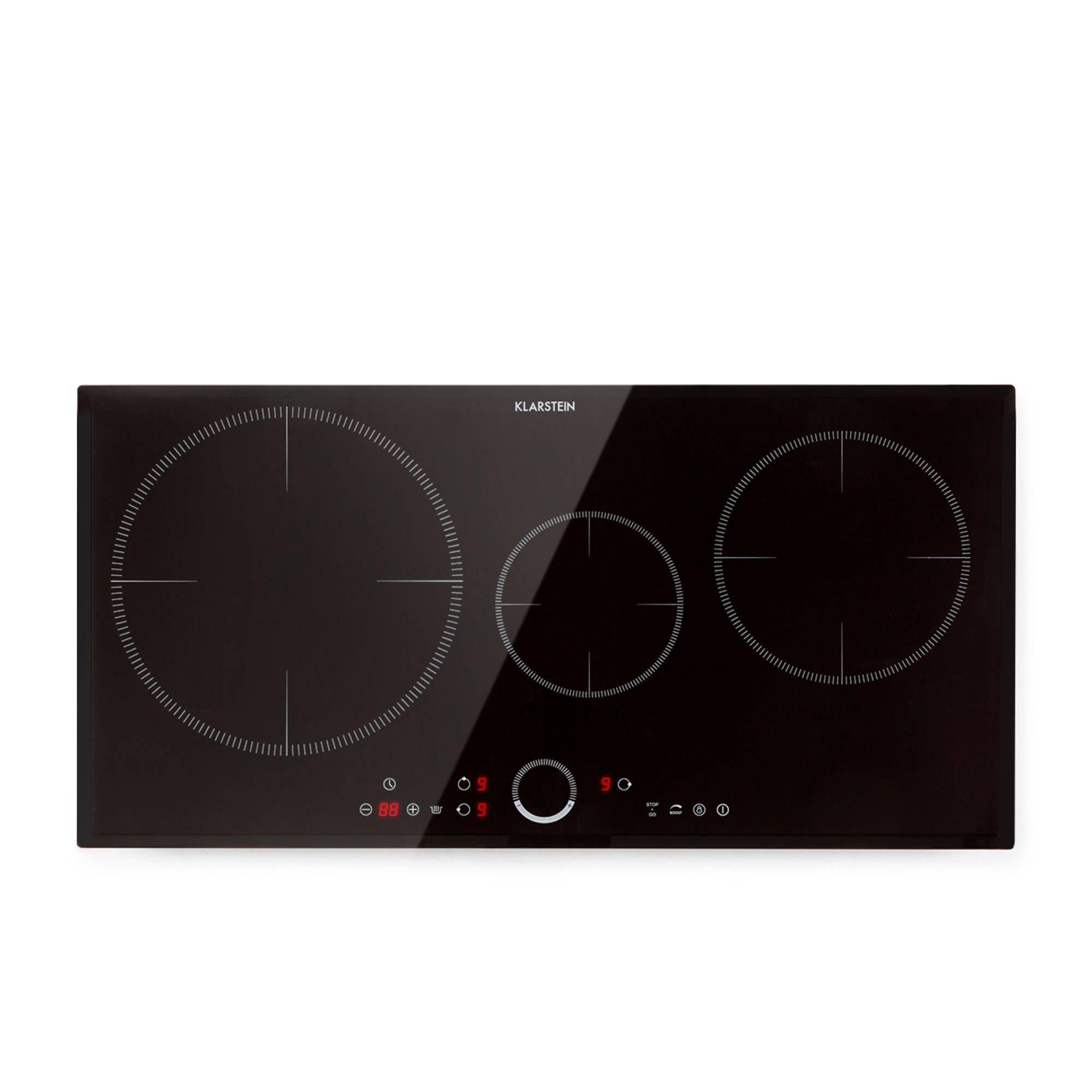 Klarstein Delicatessa 80 plită încorporată cu inducție 3 zone 7400 W sticlă-ceramică