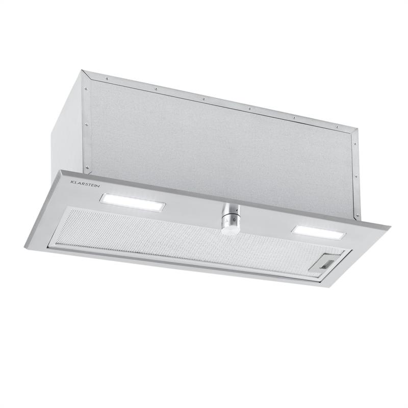 Klarstein Simplica hotă încorporat 70 cm extracție aerului: 400 m³ / h LED oțel inoxidabil