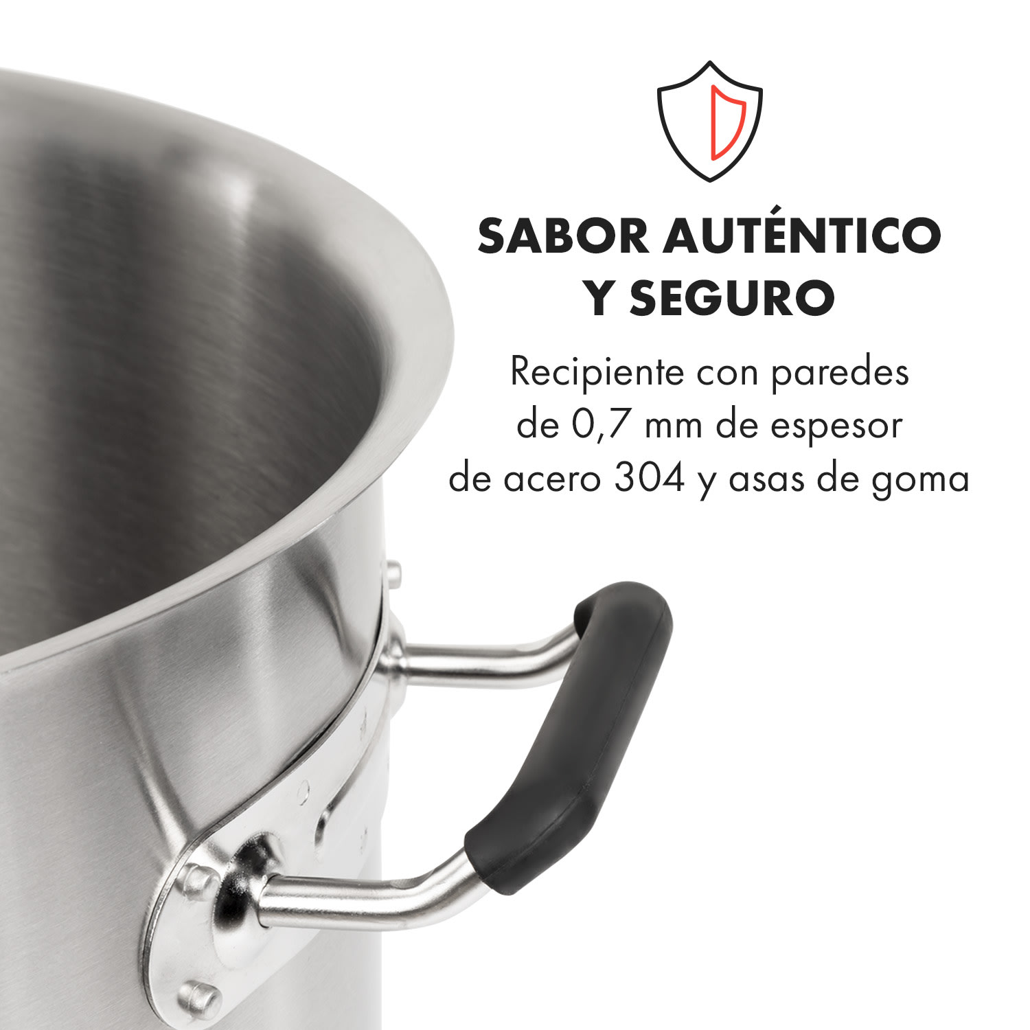 Klarstein Brauheld Pur 25 caldero para macerar 25 litros sin dispositivo térmico acero inoxidable