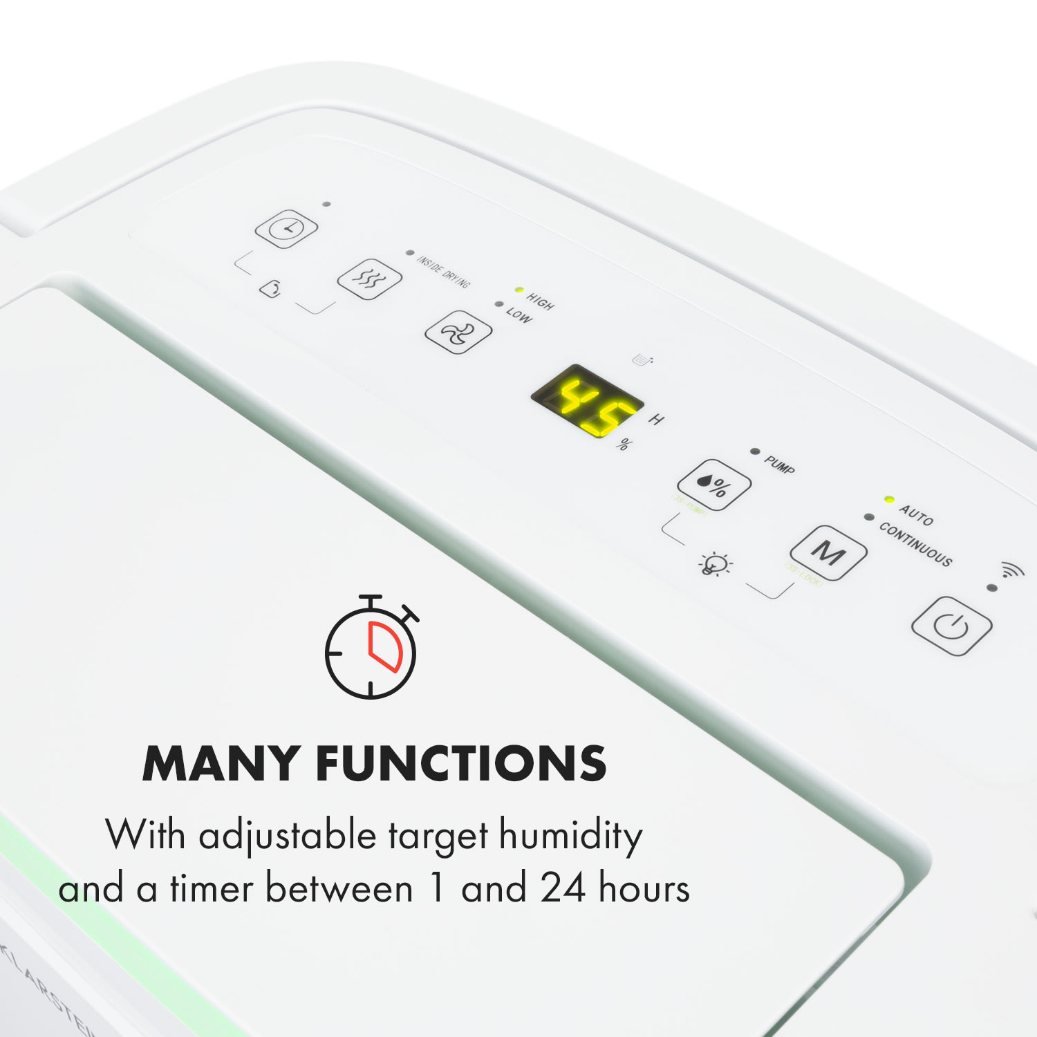 Klarstein DryFy Connect 30 Dehumidifier WiFi Compression 30l / d 25-30m² White