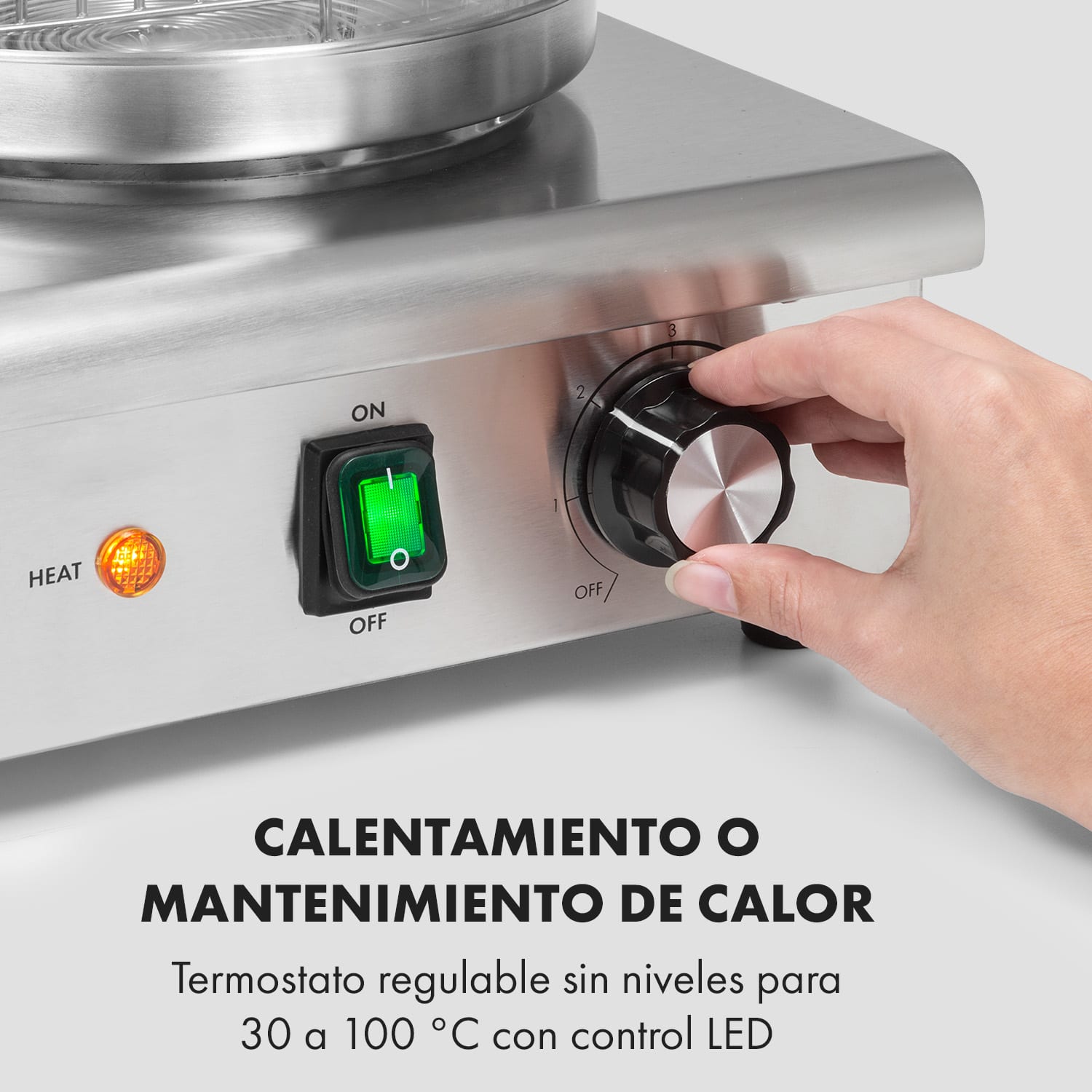 Klarstein Wurstfabrik Pro 600 Máquina de Hot Dogs de 600W 5L 30-100C Vidrio Acero inoxidable