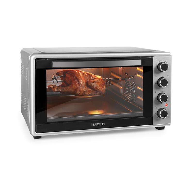 Masterchef 60 Mini-Backofen 60l 2000W 100-230 °C Timer silber