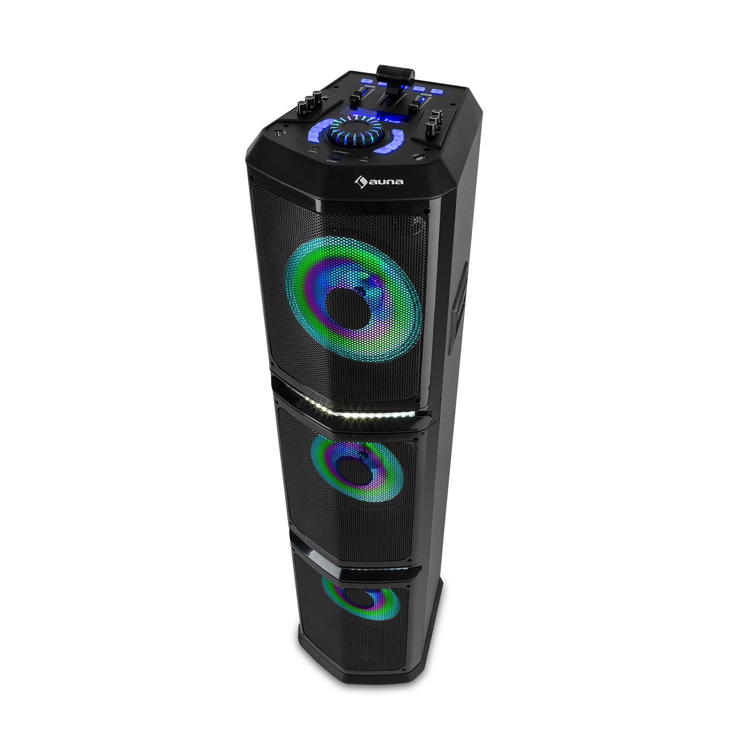 Clubmaster TripleBeat Party-Station 250 W max. 3 x 10" Woofer USB BT AUX
