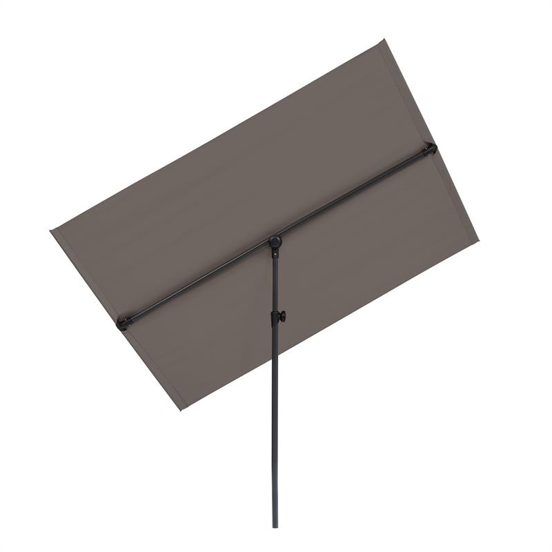 Blumfeldt Flex-Shade L Parasol Sun Shade 130 x 180 cm Polyester UV 50 Dark Grey