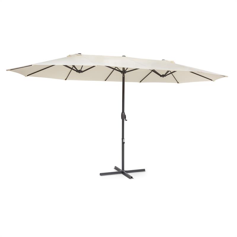 Blumfeldt Twin Peaks Sonnenschirm Sonnenschutz 456 x 245 x 268 cm Polyester