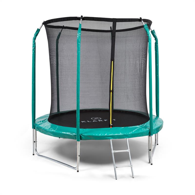 Levně KLARFIT Jumpstarter, trampolína, Ø 2,5 m, síť max. 120 kg, skákací plocha Ø 195 cm