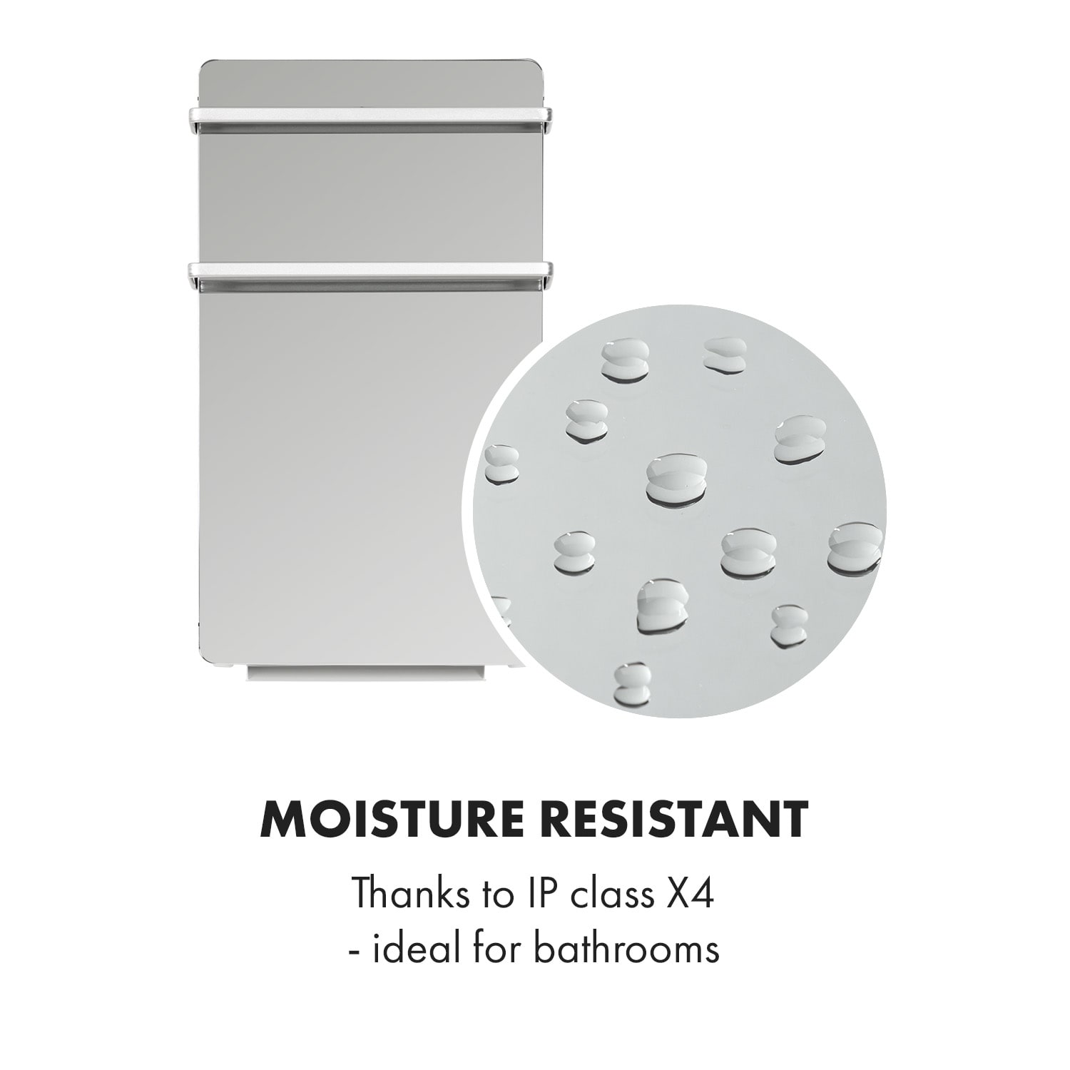 Klarstein Hot Spot Crystal Flow Bathroom Heater 45x82cm 36m² 2000W 5-40C LED