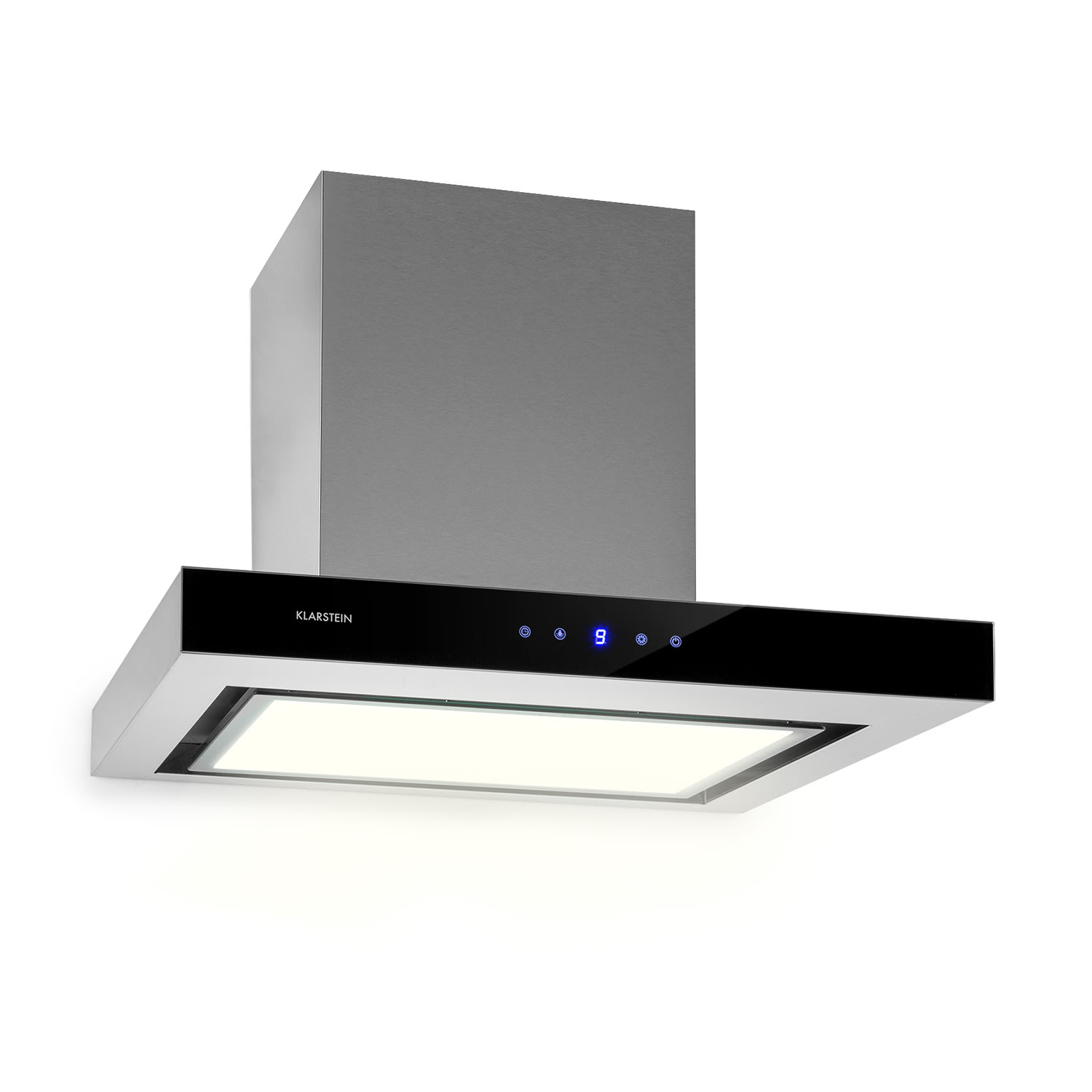 Ilona Brilliant Edition Wandabzugshaube 60cm 622m³/h Touch EEC B LED Glas Edelstahl