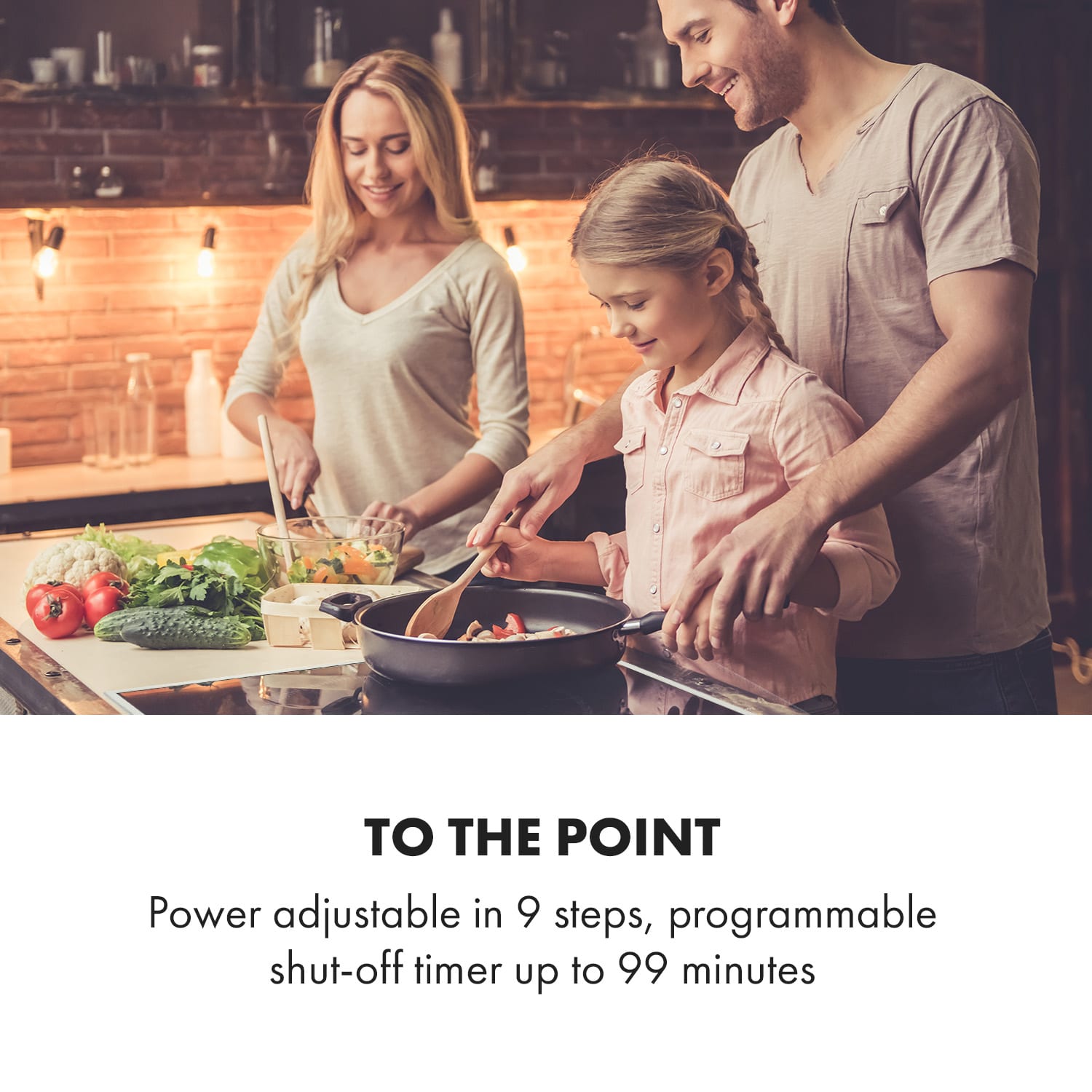 Klarstein Delicatessa 77 Hybrid Prime, Built-In Induction Hob, 4 Zones, 7000W