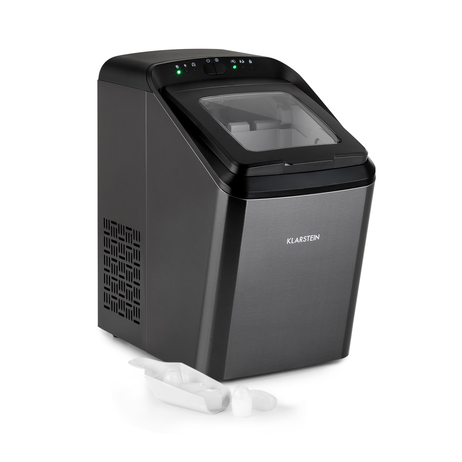 Partytime Eiswürfelmaschine Klareis 15kg/24h Edelstahl