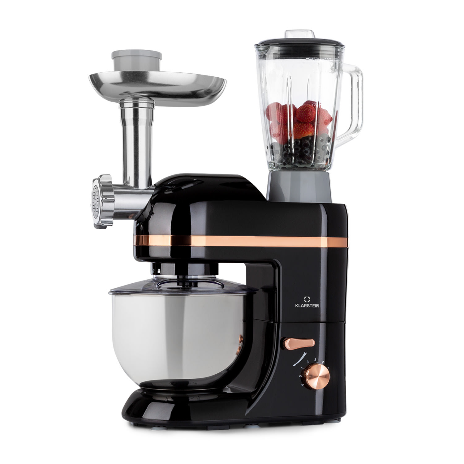 Klarstein Lucia Elegance, konyhai robotgép, mixer, húsdaráló, 1800 W, BPA mentes akciós termékkép 1