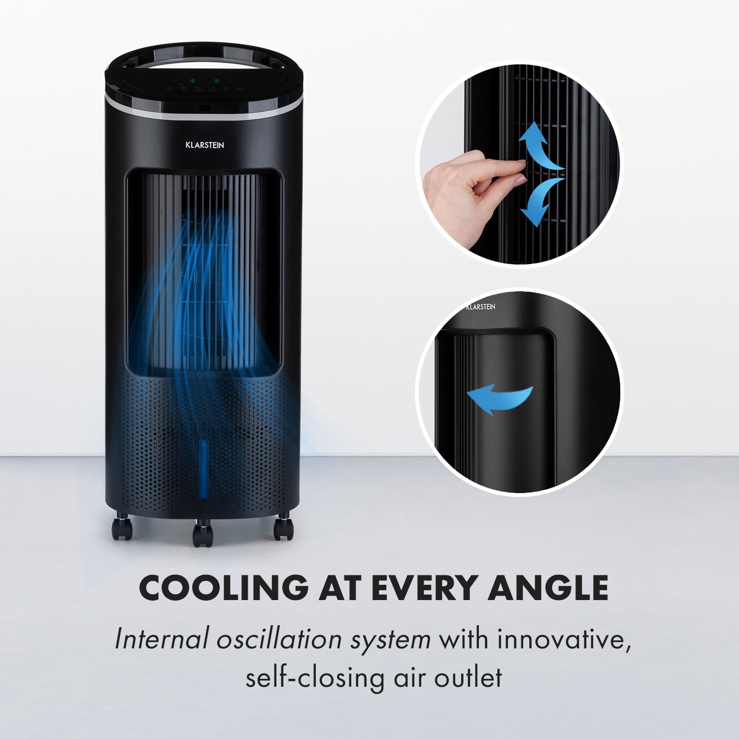 Klarstein IceWind Plus 4-in-1 Air Cooler 330 m³/h Oscillation Remote Control