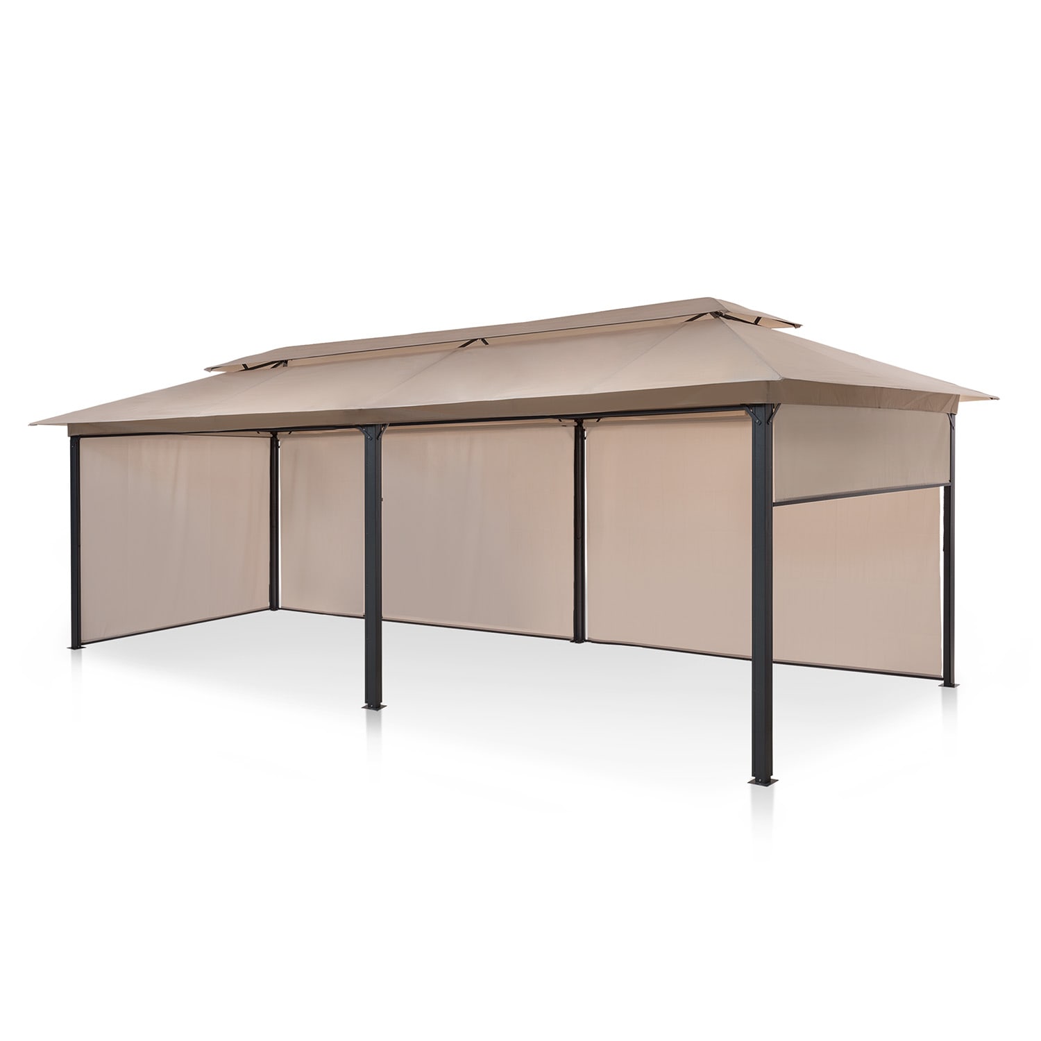 Blumfeldt Grandezza Cortina Gartenpavillon 3x6m 4 Seitenteile