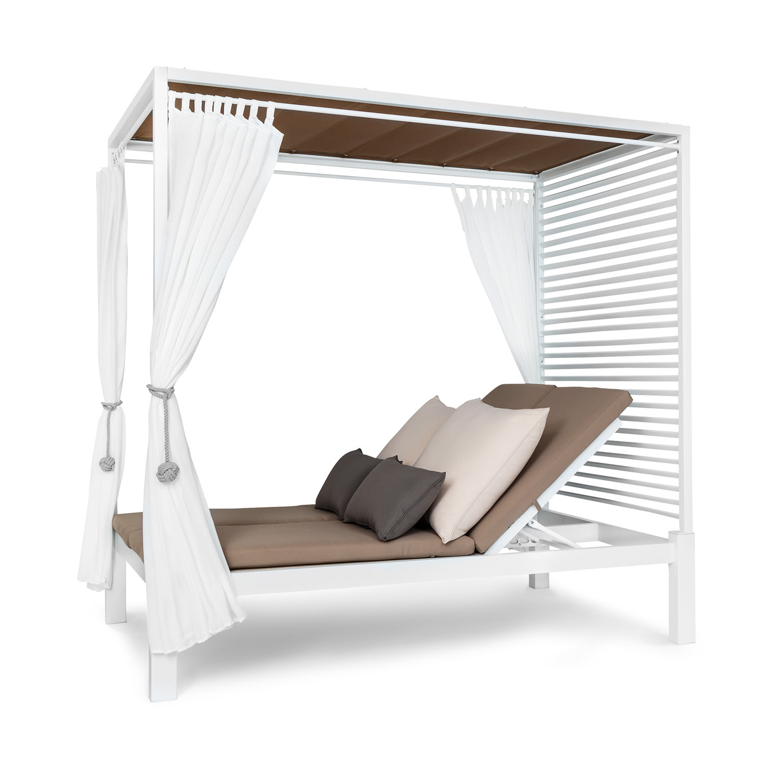 Blumfeldt Eremitage Double Lux Sunbed 4 reclining positions 2 persons 6 cm cushion