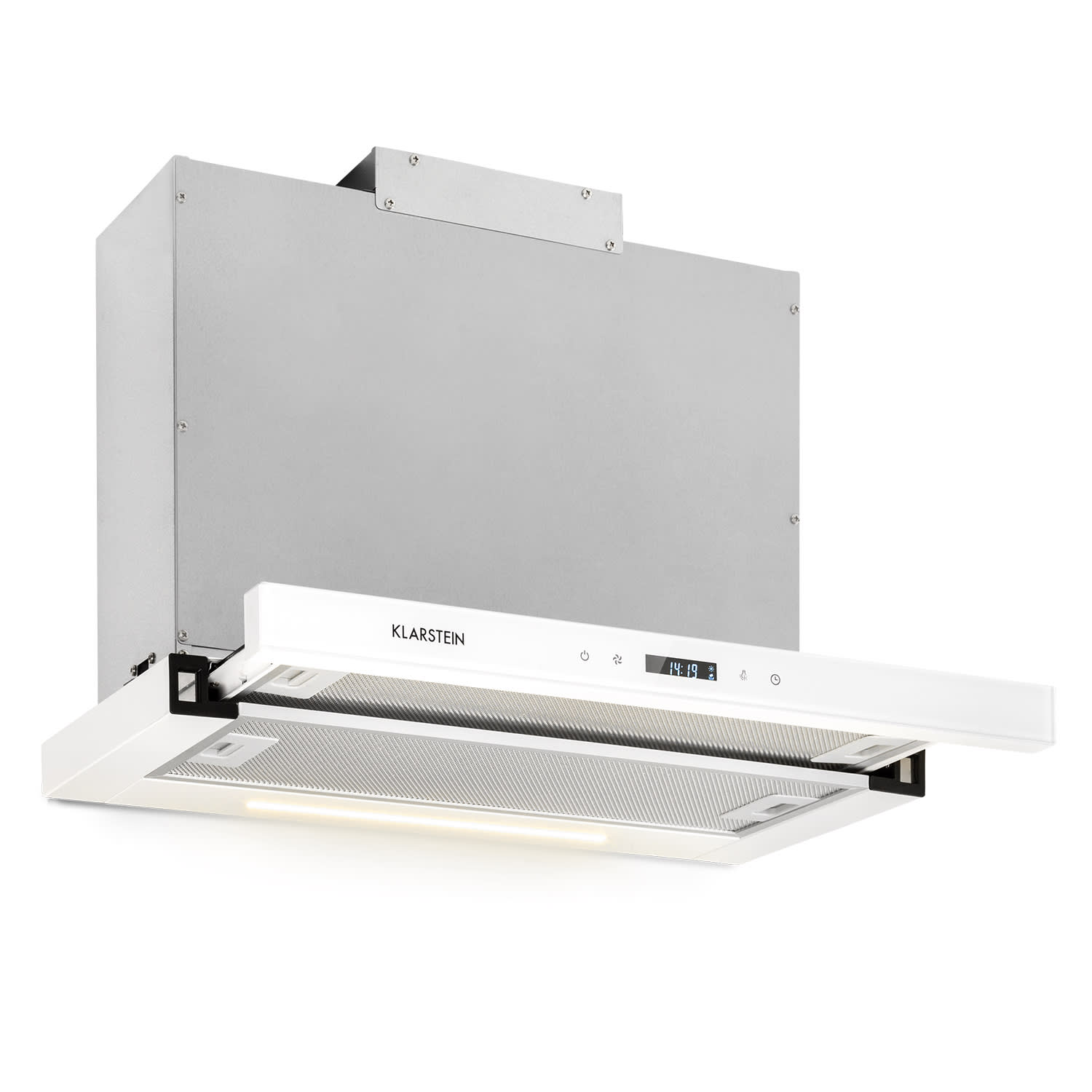Klarstein Mariana Neo 60, hotă retractabilă, 60 cm, 640 m³/h, aspirare, LED
