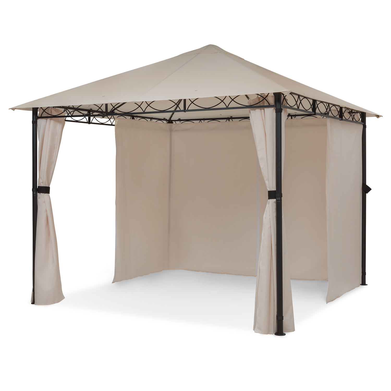 Blumfeldt Mondo, kerti pavilon, party sátor, Gazebo, 3x3 m, acél, poliészter akciós termékkép 1