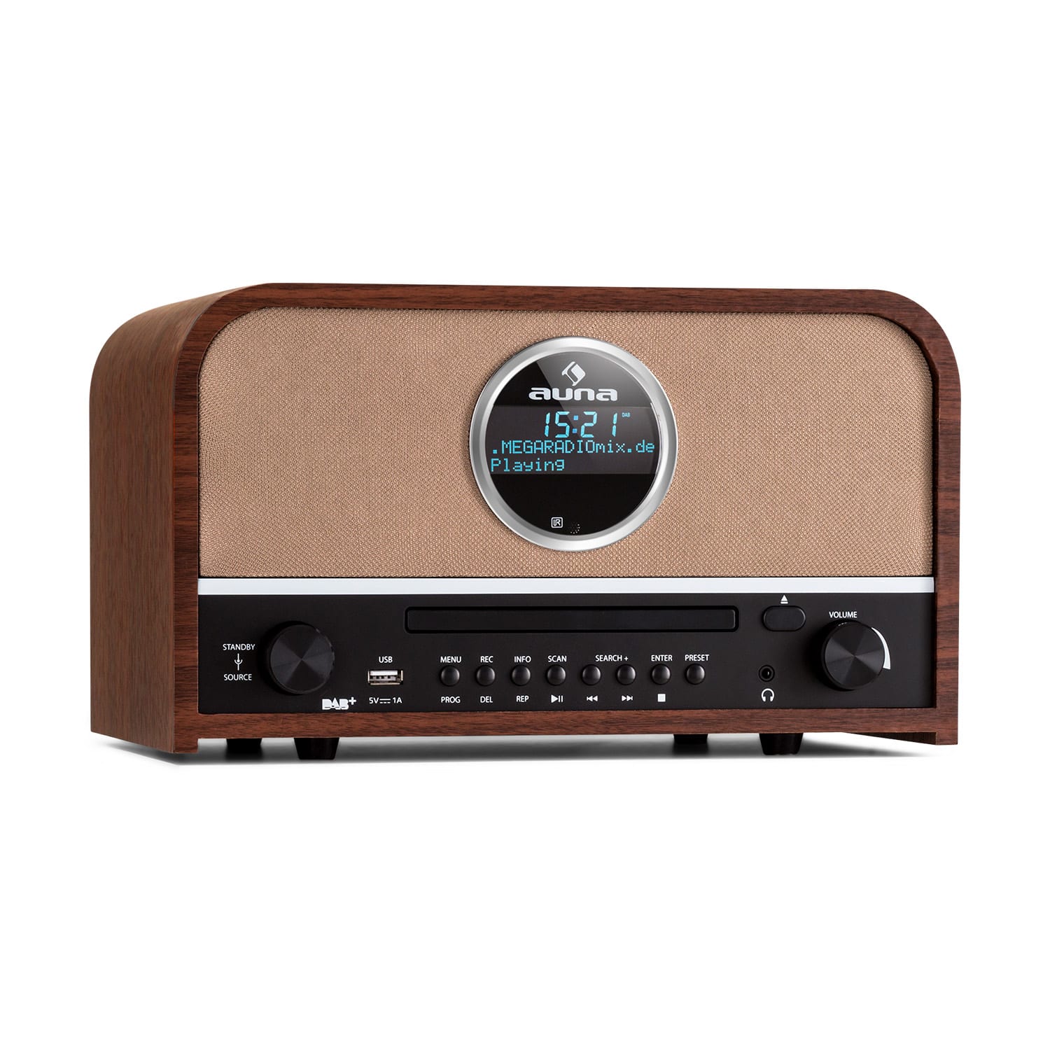 auna Columbia DAB Radio 60 W CD-Player DAB+/UKW-Tuner USB-Aufnahme Bluetooth R-200