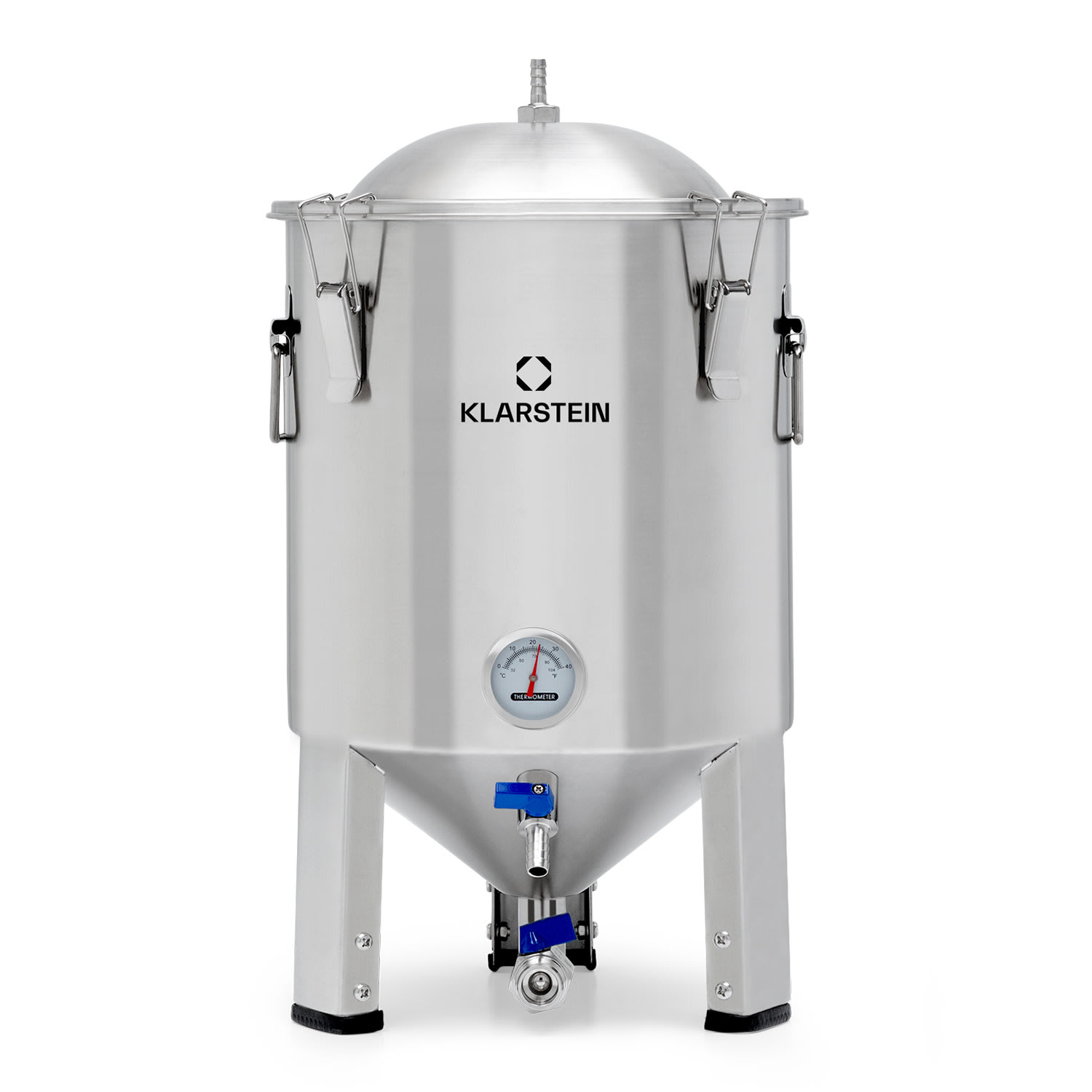 Klarstein Gärkeller Pro Fermentierkessel 15 Liter Hefeablassventil 304-Edelstahl 10037666