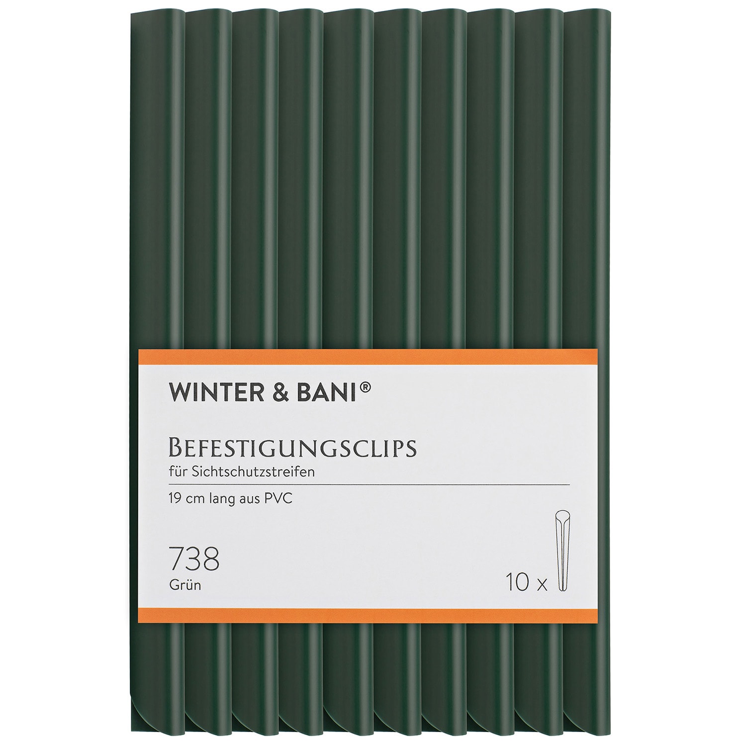 Blumfeldt Sichtschutzstreifen-Clips Zubehör PVC 10er-Pack