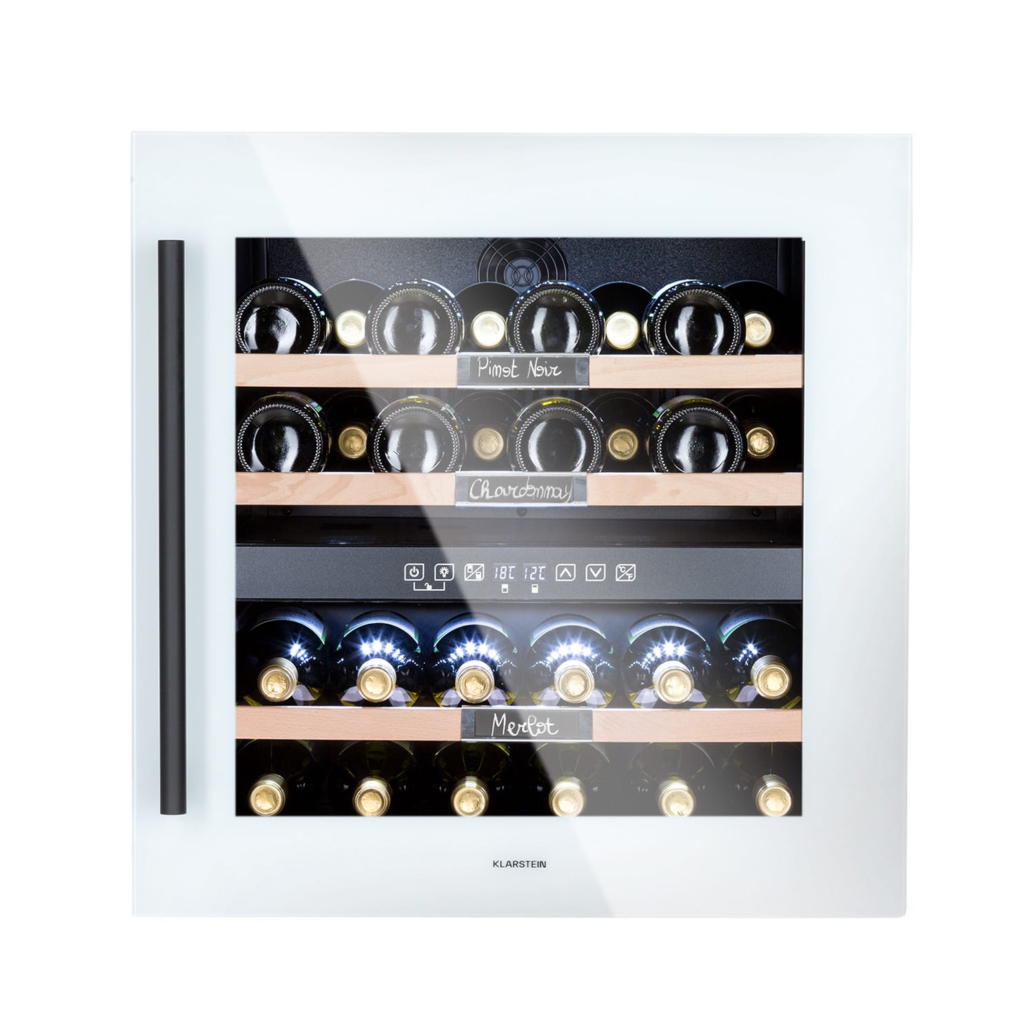 Klarstein Vinsider 36 Quartz Edition, borhűtő, 85 liter, 5 - 22 °C, 2 zóna akciós termékkép 1