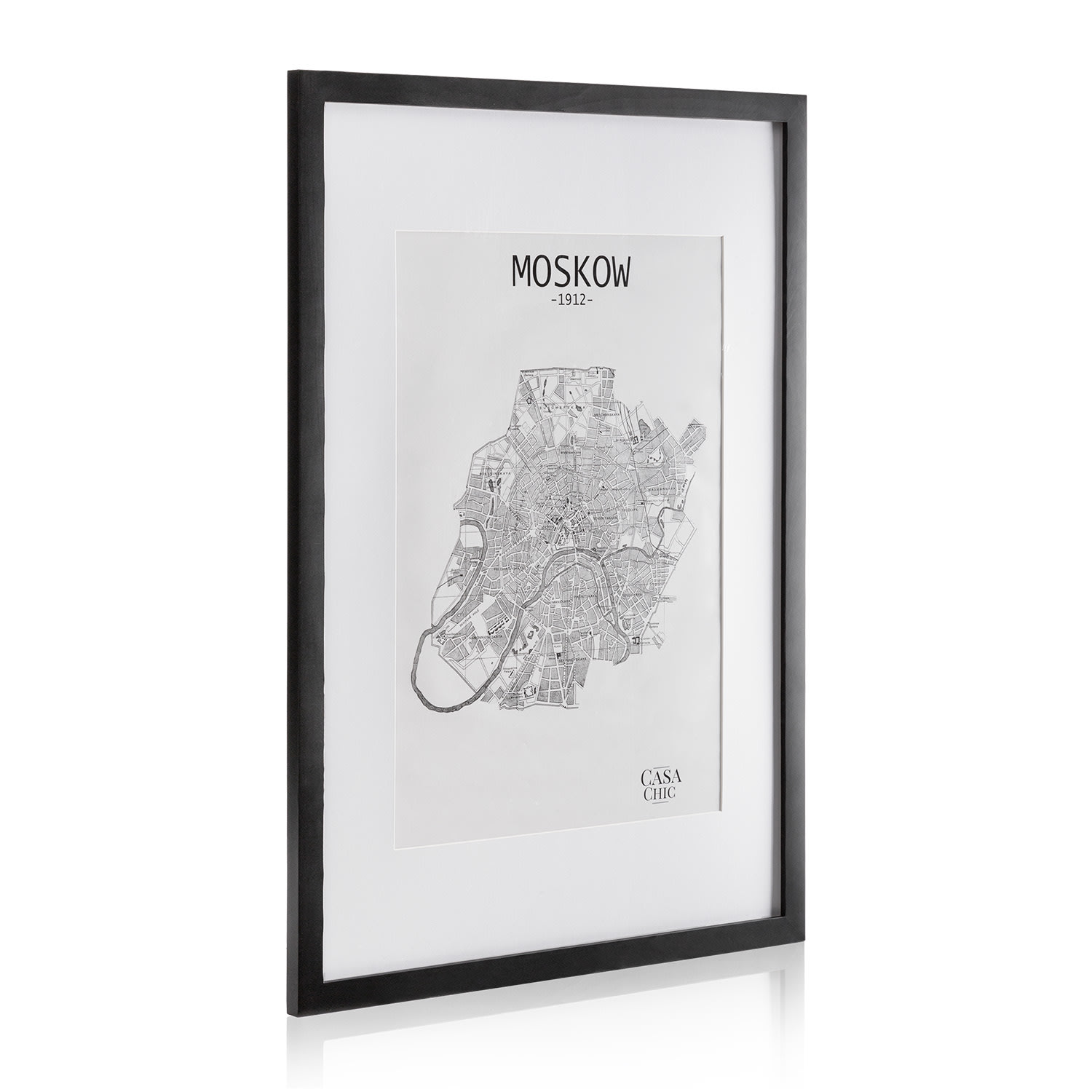 Casa Chic Kenton - Cornice rettangolare, DIN A1, passepartout, plexiglas