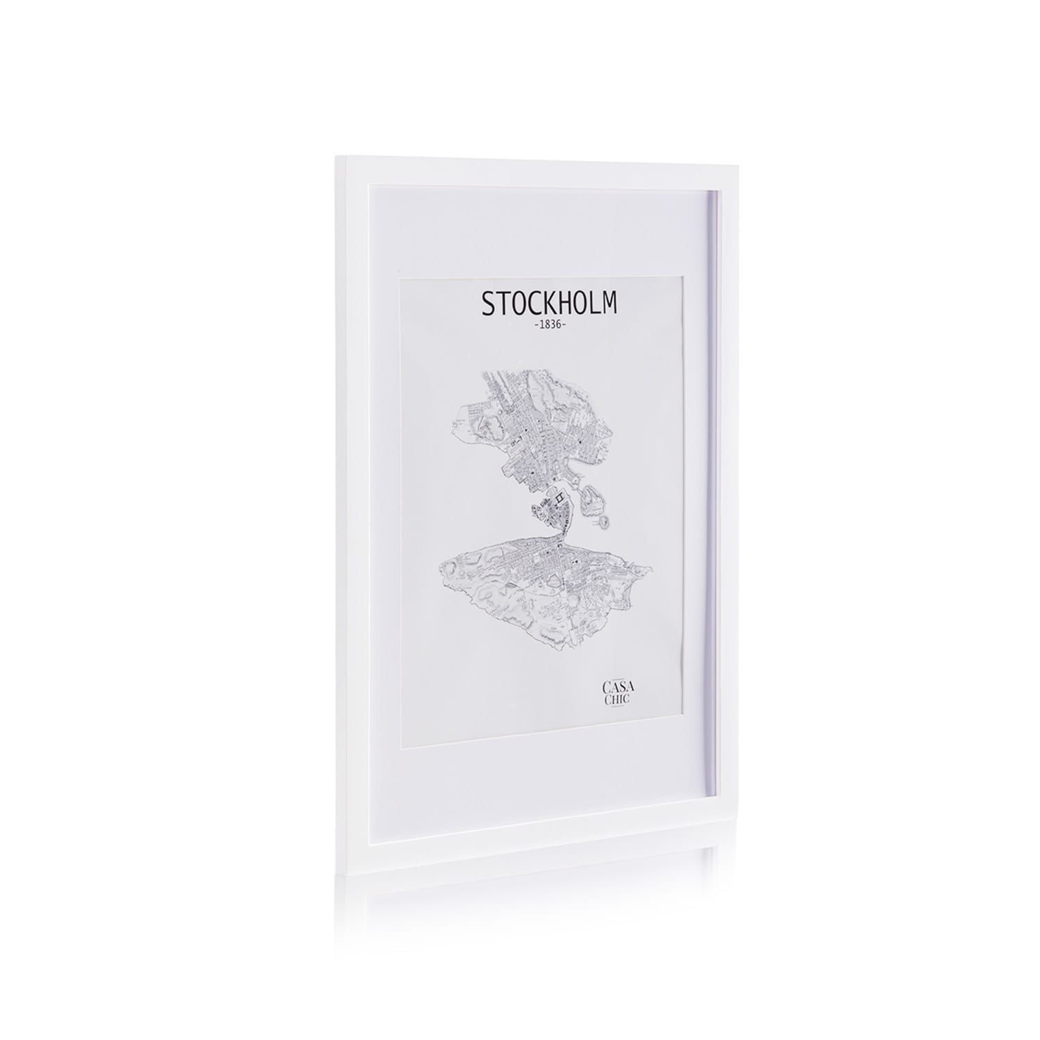 Casa Chic Kenton - Cornice rettangolare, 70 x 50 cm, passepartout, plexiglas