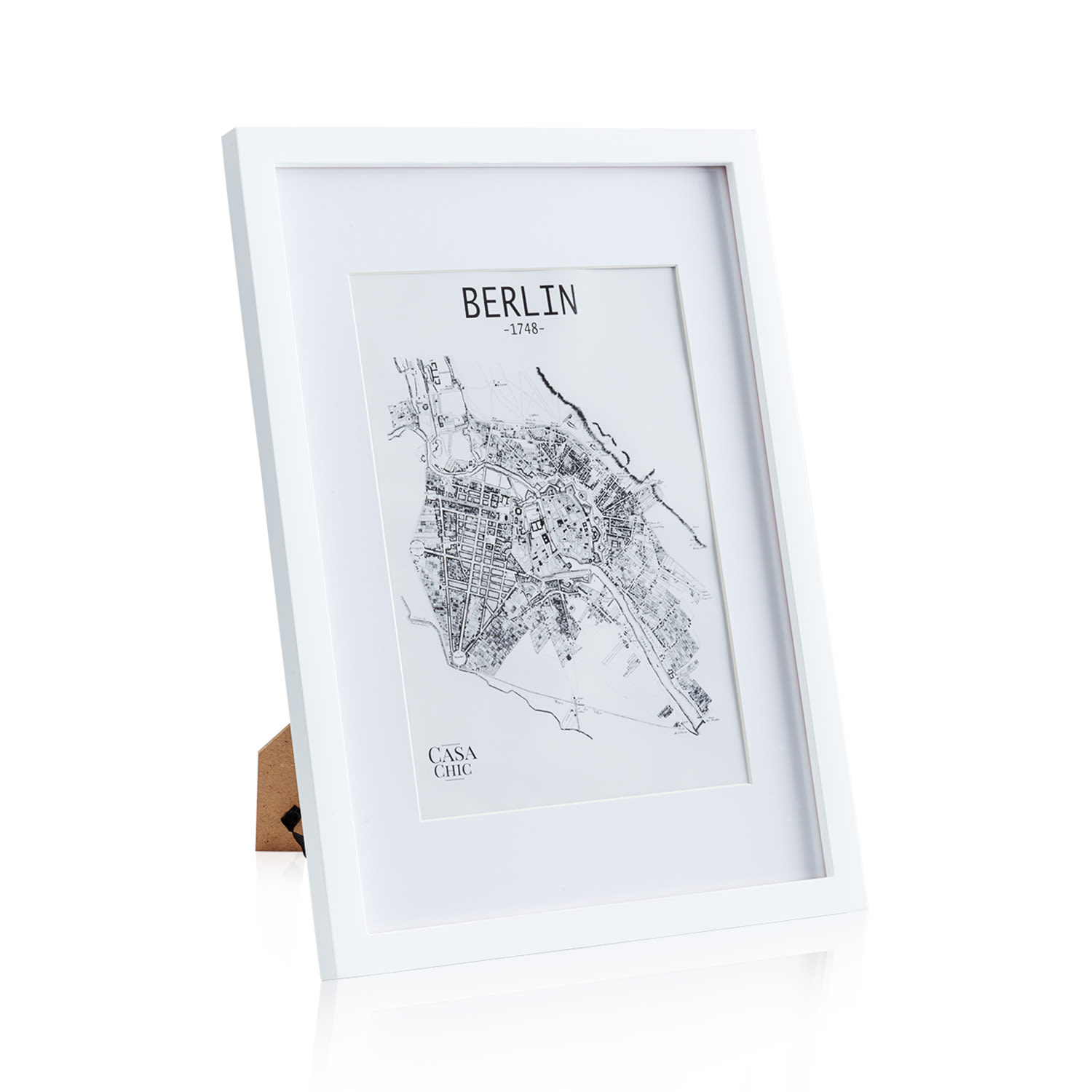 Casa Chic Cornice Everton - rettangolare, DIN A3 41 x 28,7 cm, passepartout per foto, vetro acrilico